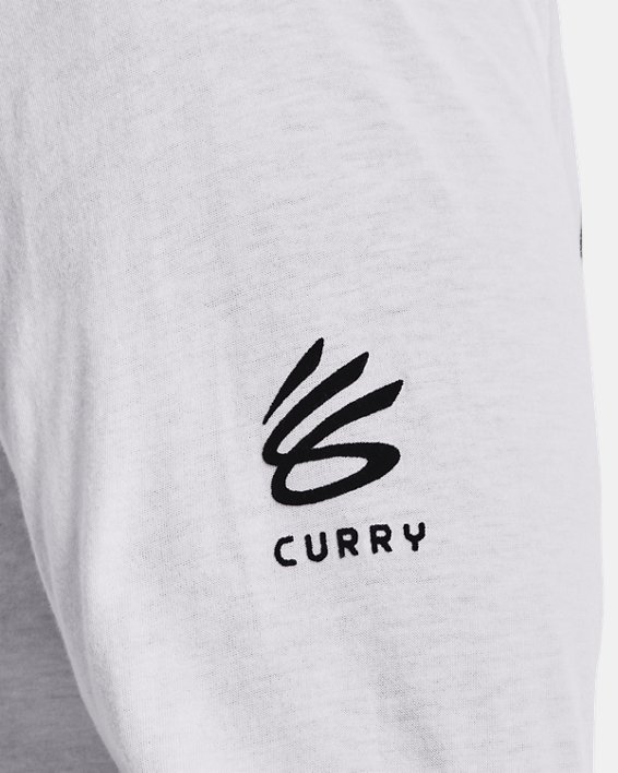 Camiseta de manga larga Curry Count para hombre, White, pdpMainDesktop image number 5